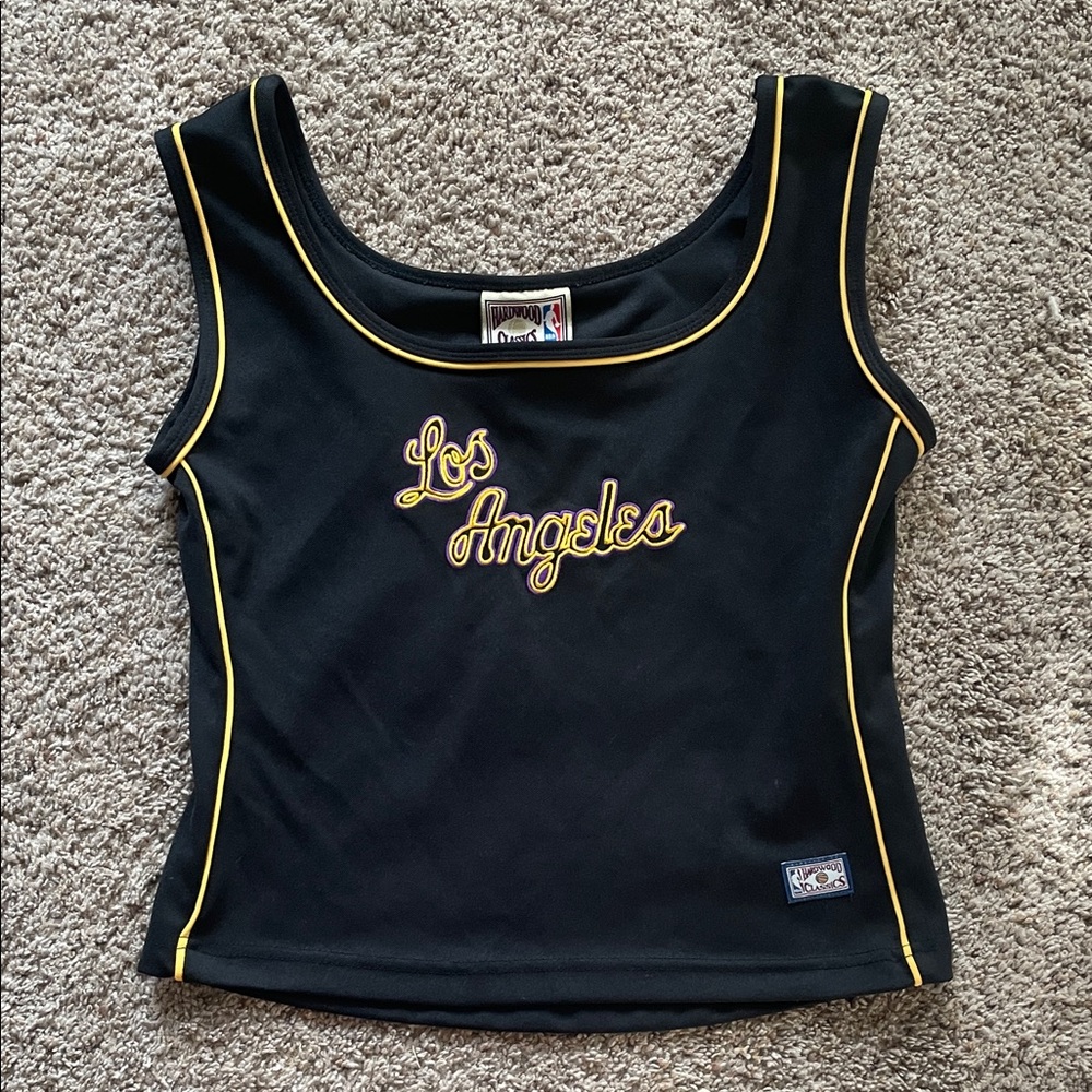 NBA Los Angeles Lakers Black and Gold Women's Top B182